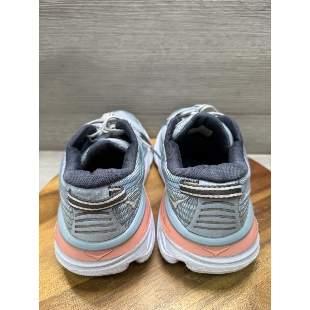Hoka One W Bondi 7 Light Blue Athletic Cushioned Running Shoes. Womens 7.5 - Picture 7 of 12